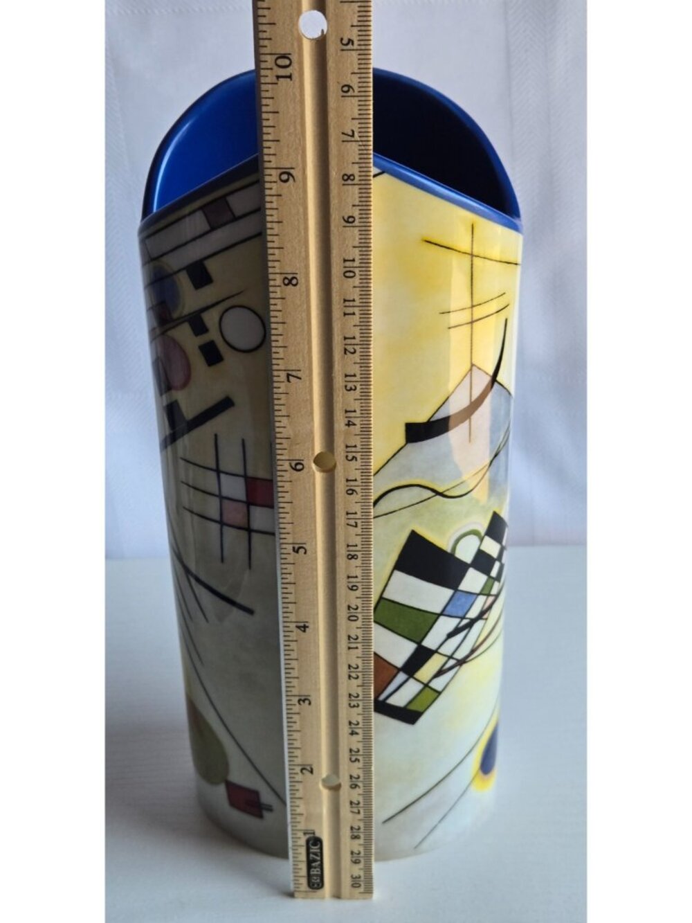 Kandinsky Modern Art Ceramic Flower Vase 9.2in High Beswick Parastone SDA25 - Picture 8 of 8